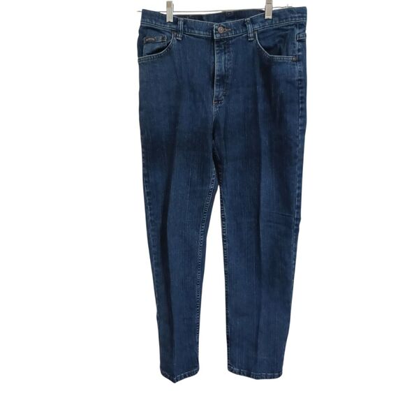 Riders by Lee Straight Leg Women's size 14P Med Wash Stretch Jeans 32x28 - Picture 1 of 7